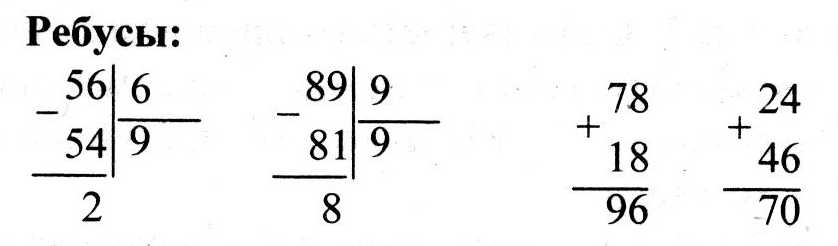 Математика страница 28 ребусы